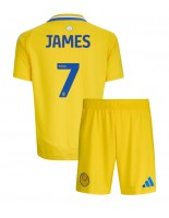 Leeds United Daniel James #7 Bortedraktsett Barn 2024-25 Korte ermer (+ bukser)